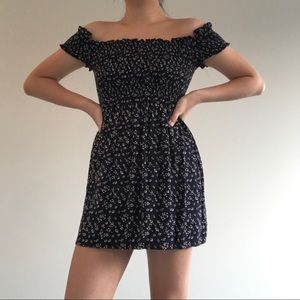 RARE BRANDY MELVILLE SHIRRED DRESS